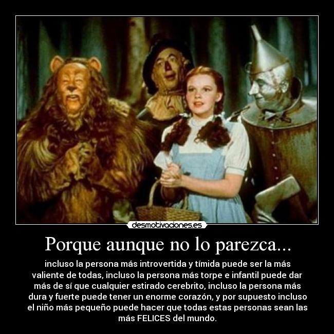 Porque aunque no lo parezca... -