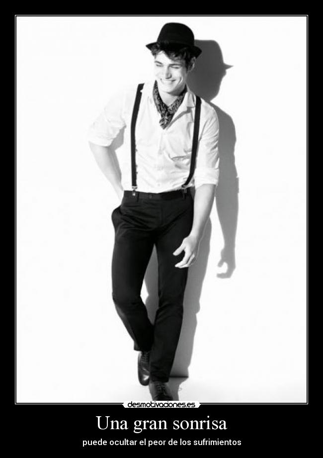Una gran sonrisa - puede ocultar el peor de los sufrimientos