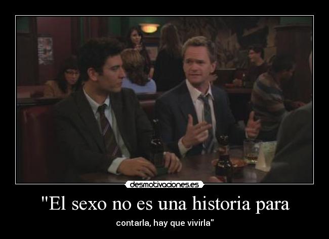 El sexo no es una historia para -