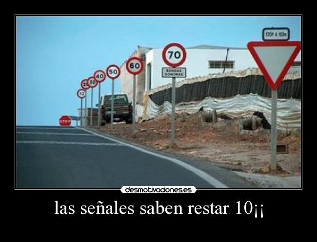 las señales saben restar 10¡¡ - 