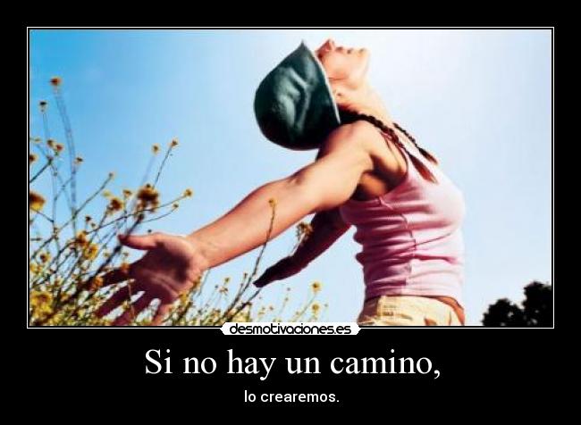 carteles hay camino desmotivaciones