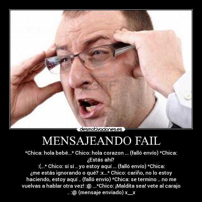 MENSAJEANDO FAIL -