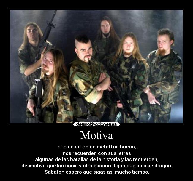 carteles sabaton batallas historicas desmotivaciones