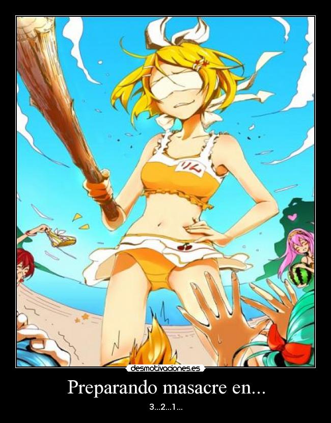 carteles rin kagamine dolor masacre desmotivaciones