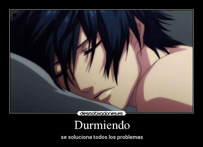 carteles anime dormir desmotivaciones