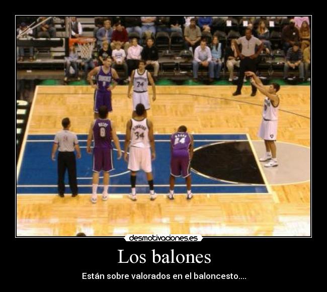 Los balones - Están sobre valorados en el baloncesto....