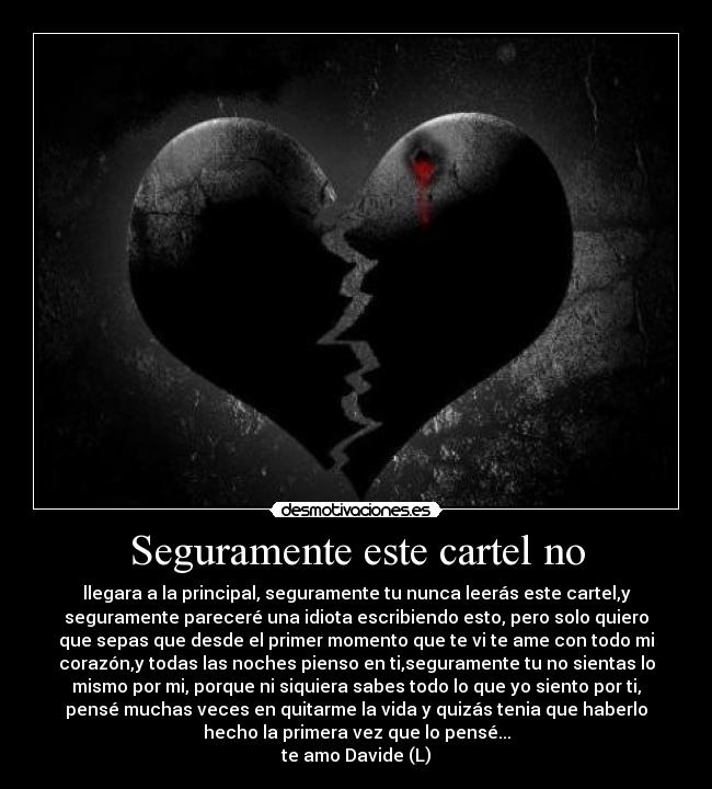 Seguramente este cartel no - 