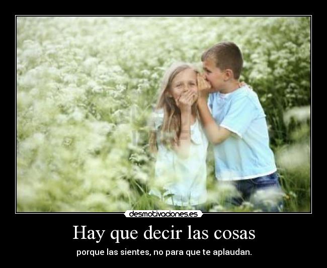 Hay que decir las cosas - 