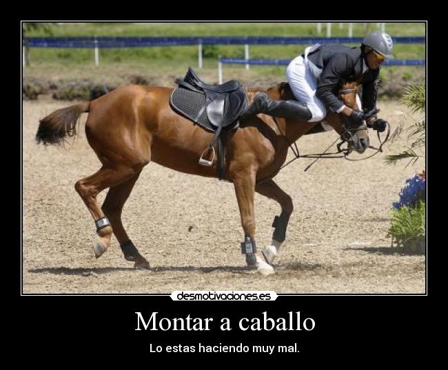Montar a caballo -