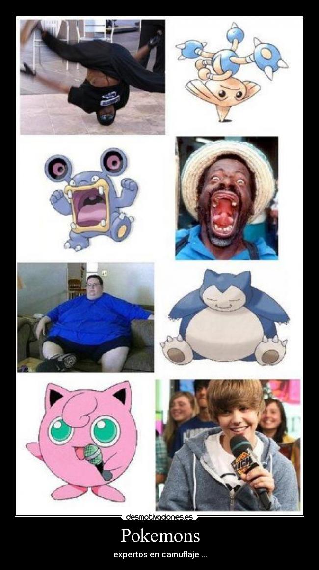 carteles pokemons leranamirobin justin gordo sin dientes lol desmotivaciones