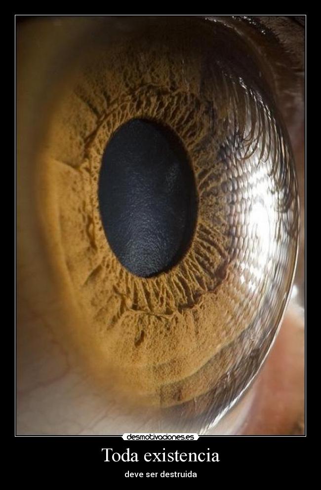 Toda existencia - deve ser destruida