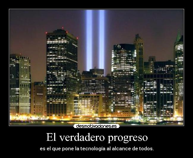 El verdadero progreso -