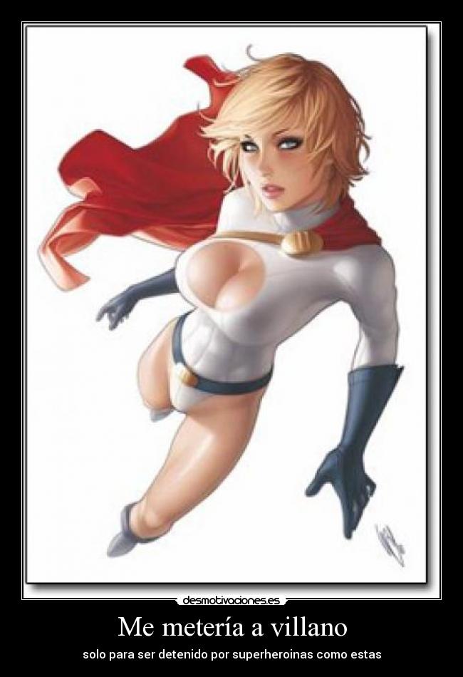 Me metería a villano - solo para ser detenido por superheroinas como estas