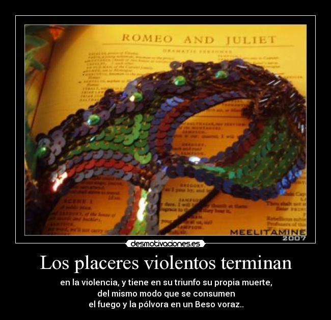 Los placeres violentos terminan - 