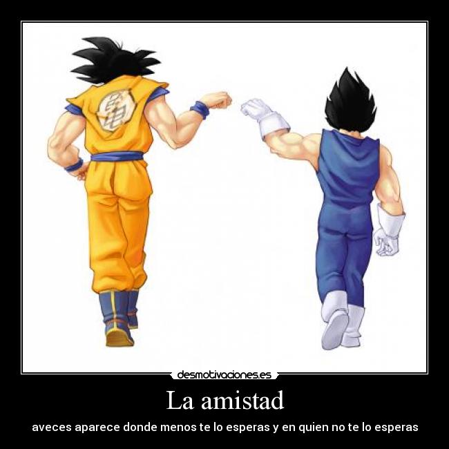 La amistad - aveces aparece donde menos te lo esperas y en quien no te lo esperas