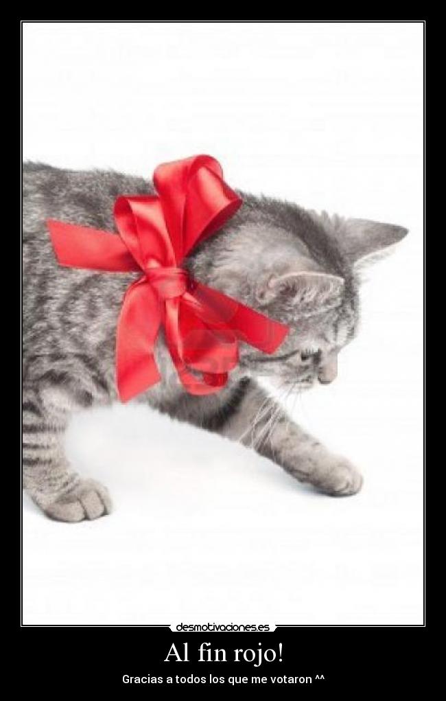 Al fin rojo! - Gracias a todos los que me votaron ^^