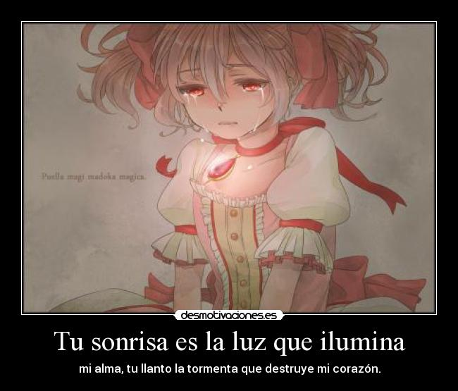 Tu sonrisa es la luz que ilumina -