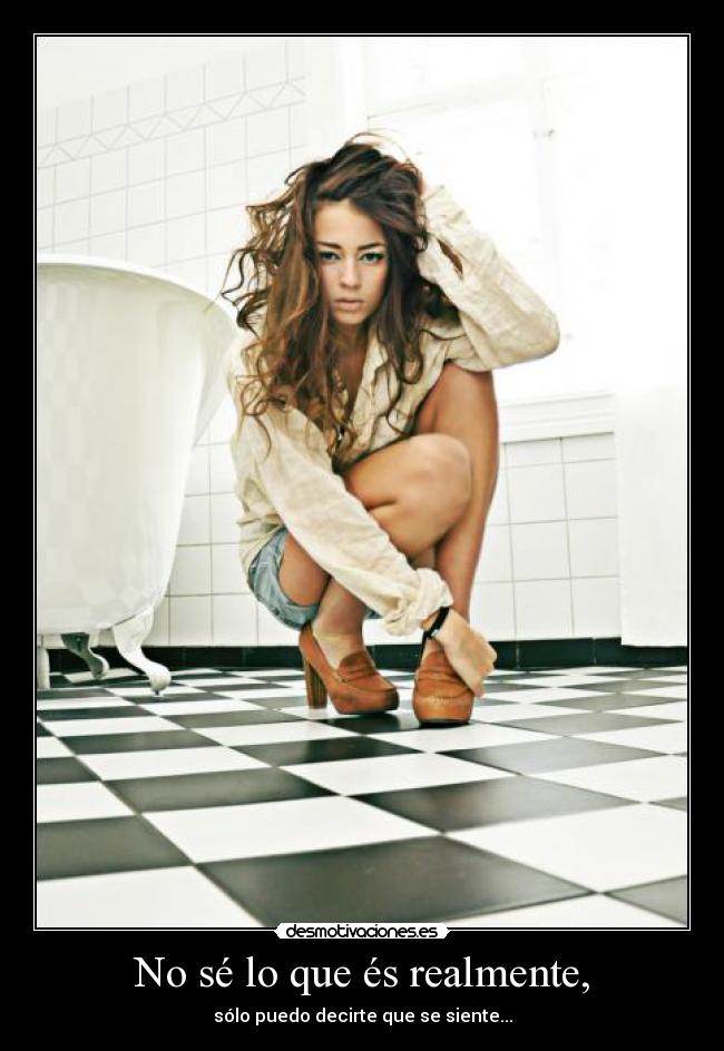 No sé lo que és realmente, - sólo puedo decirte que se siente...