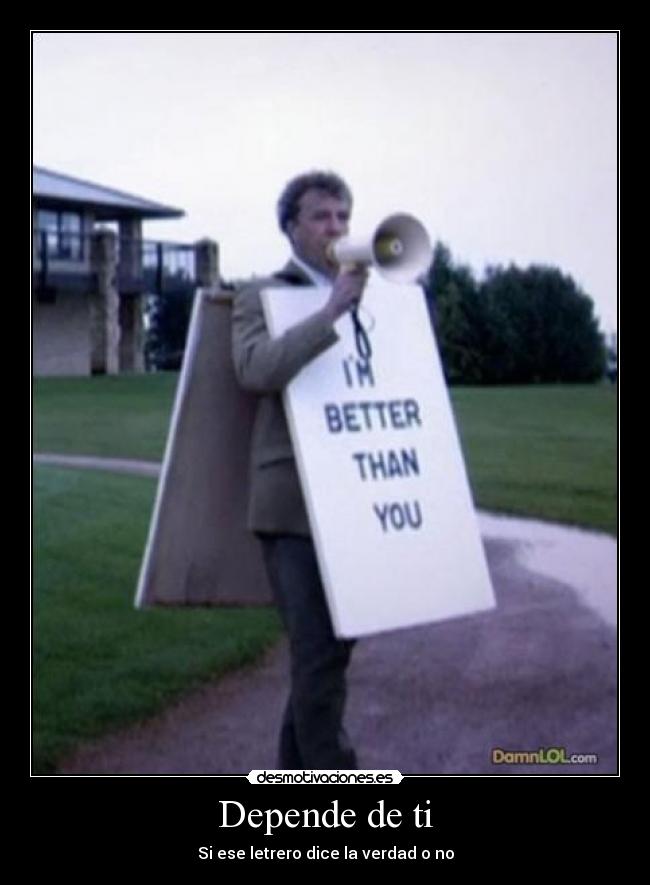 Depende de ti -