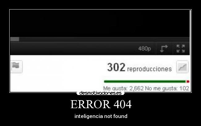 ERROR 404 - inteligencia not found