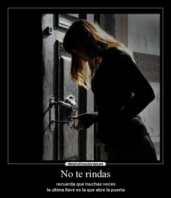 No te rindas - 