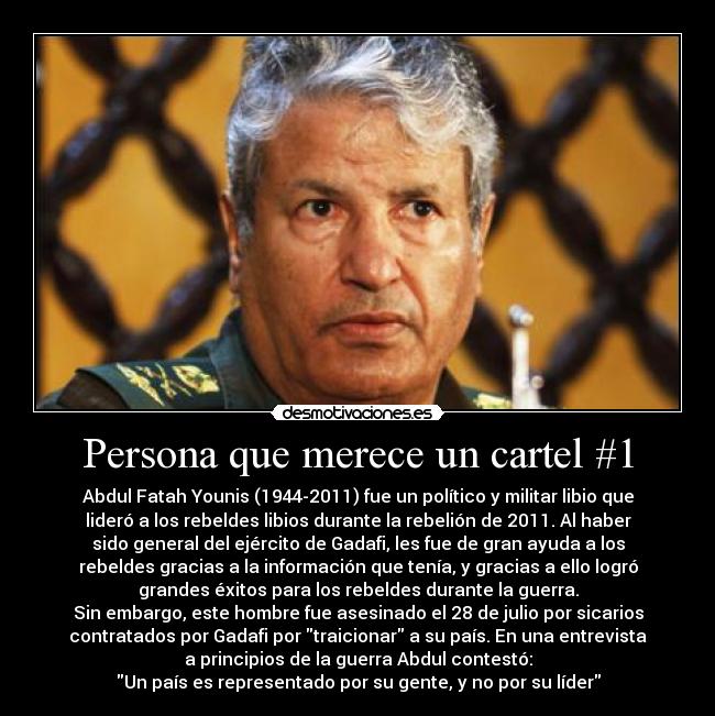 Persona que merece un cartel #1 - 