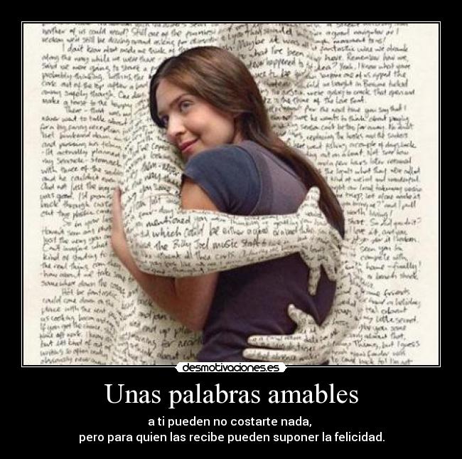 Unas palabras amables -