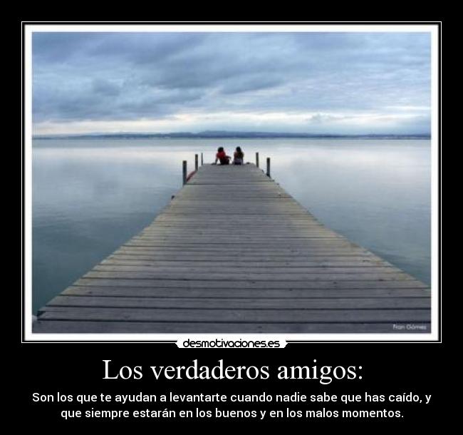 Los verdaderos amigos: - 