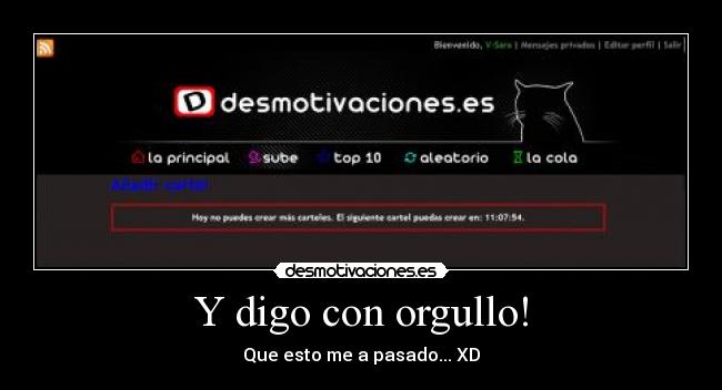 carteles digo con orgullo desmotivaciones