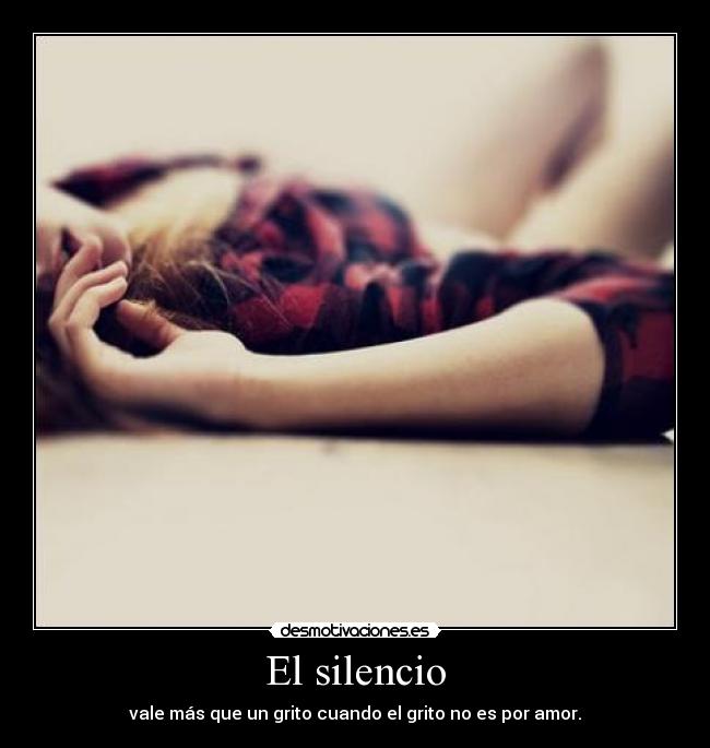 El silencio -