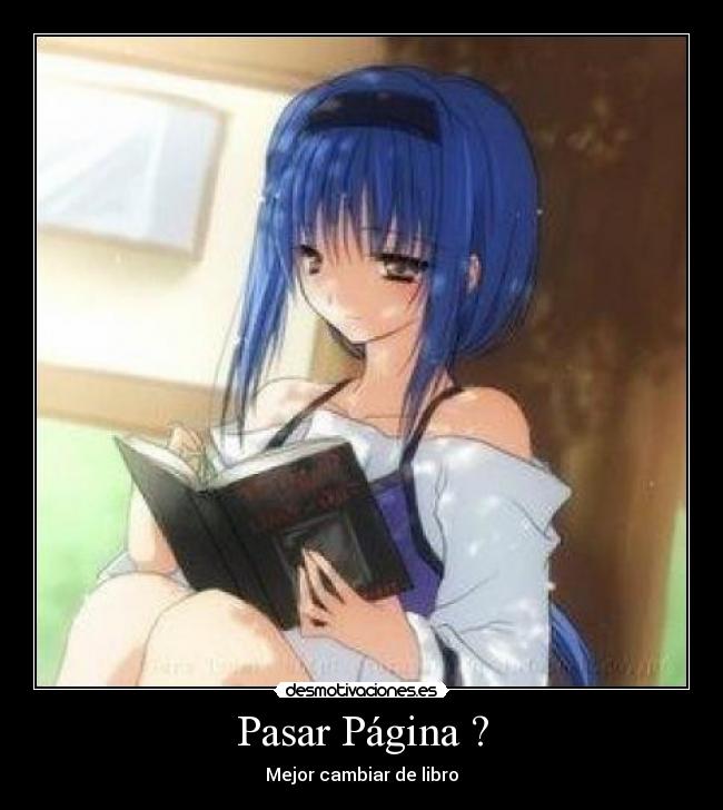 Pasar Página ? - Mejor cambiar de libro