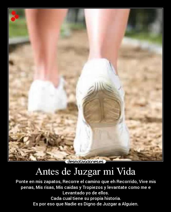 carteles vida pienza antes juzgar desmotivaciones