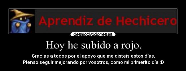 Hoy he subido a rojo. - 
