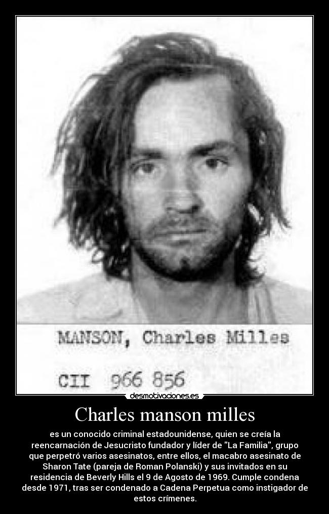 Charles manson milles - 