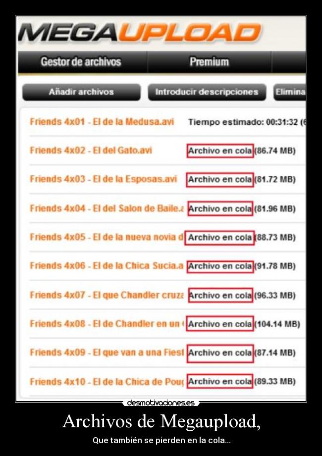 Archivos de Megaupload, - 