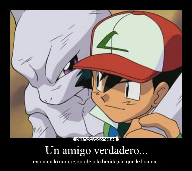 Un amigo verdadero... -