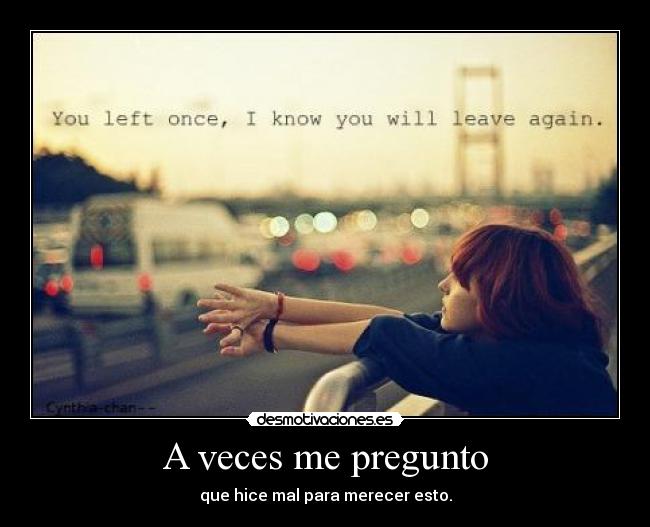 A veces me pregunto - 