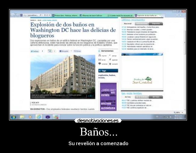 Baños... - Su revelión a comenzado