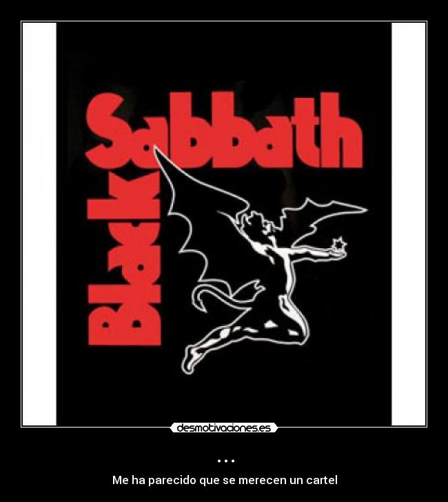 carteles black sabbath desmotivaciones