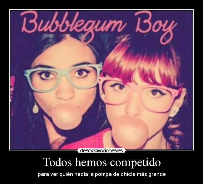 Todos hemos competido -