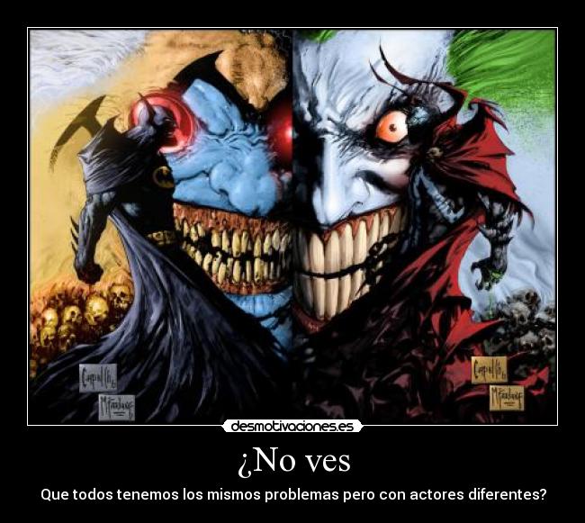 carteles spawn joker batman violator problemas todos desmotivaciones