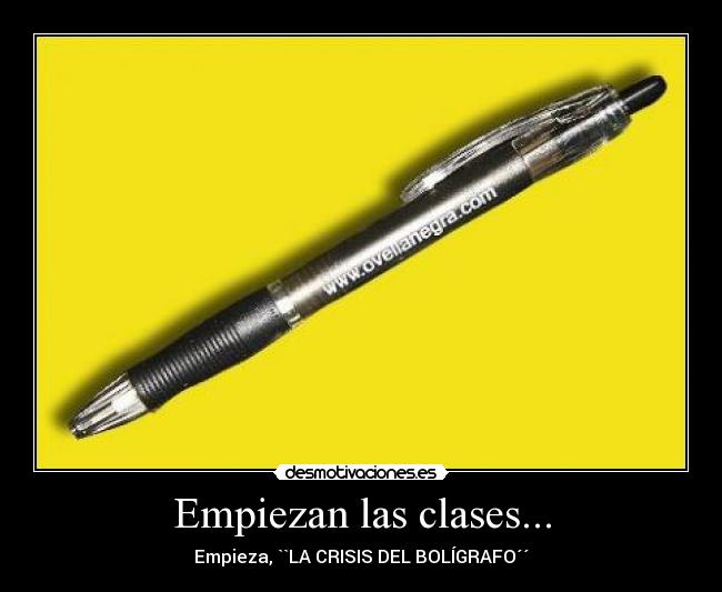 Empiezan las clases... -
