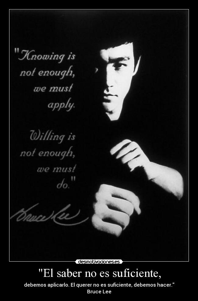carteles bruce lee desmotivaciones
