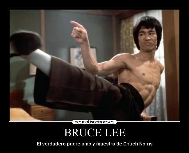 BRUCE LEE - El verdadero padre amo y maestro de Chuch Norris