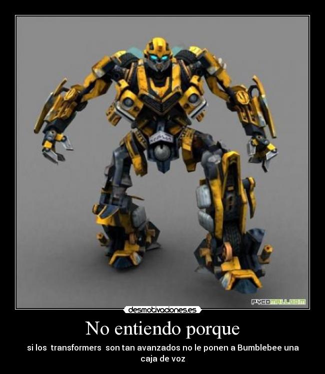 carteles transformers bumblebee desmotivaciones