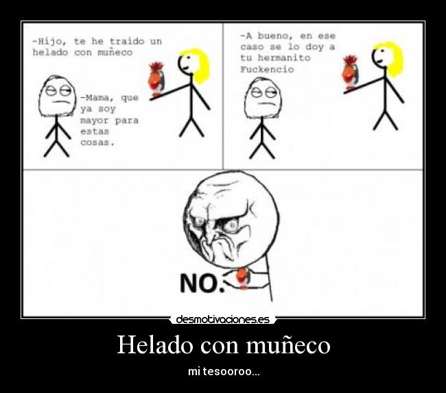 Helado con muñeco - mi tesooroo...