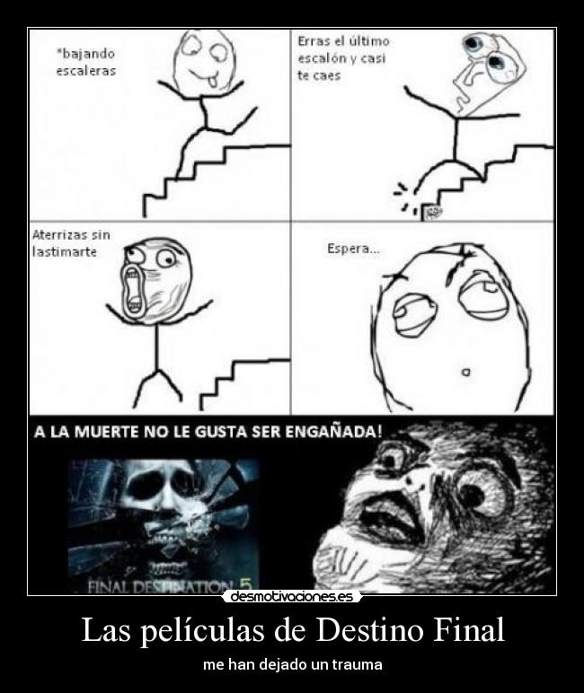 Las películas de Destino Final -