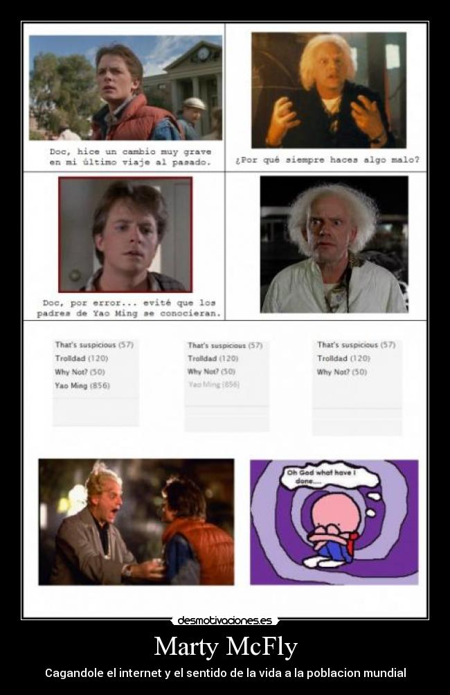 Marty McFly - Cagandole el internet y el sentido de la vida a la poblacion mundial