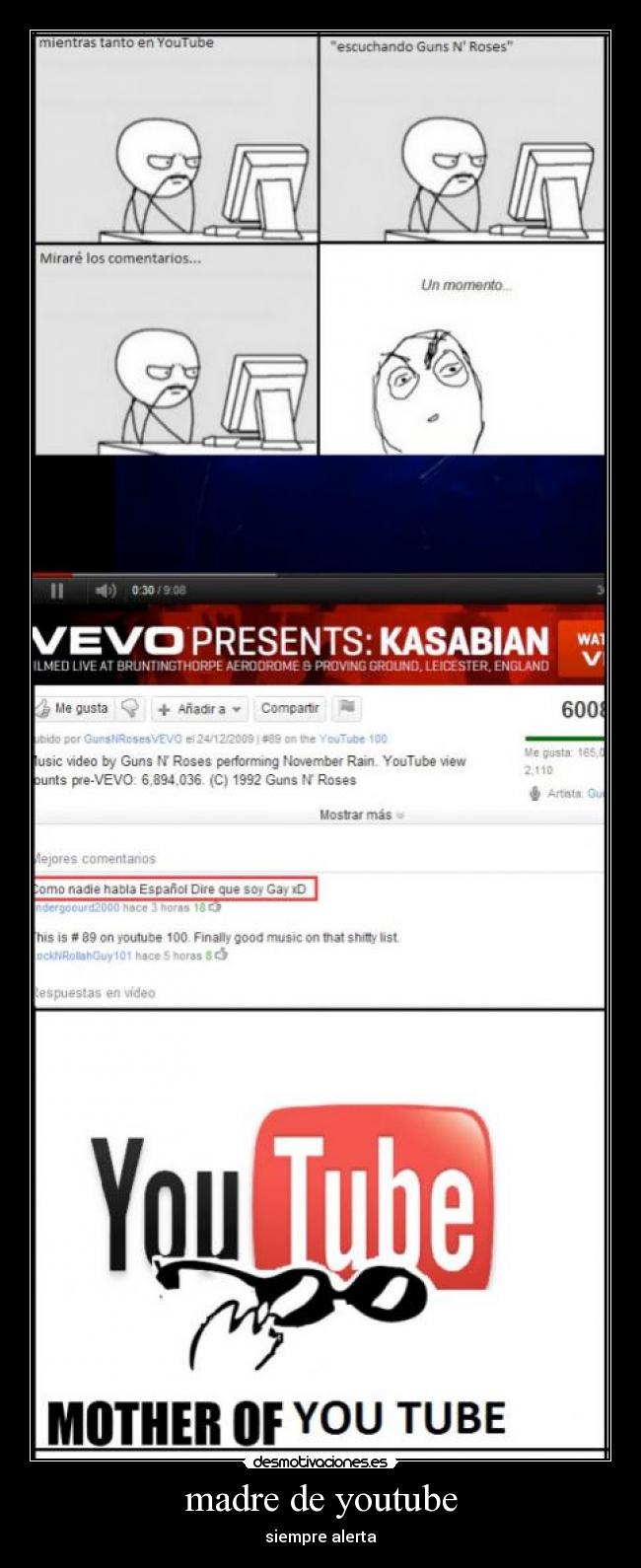 madre de youtube - siempre alerta