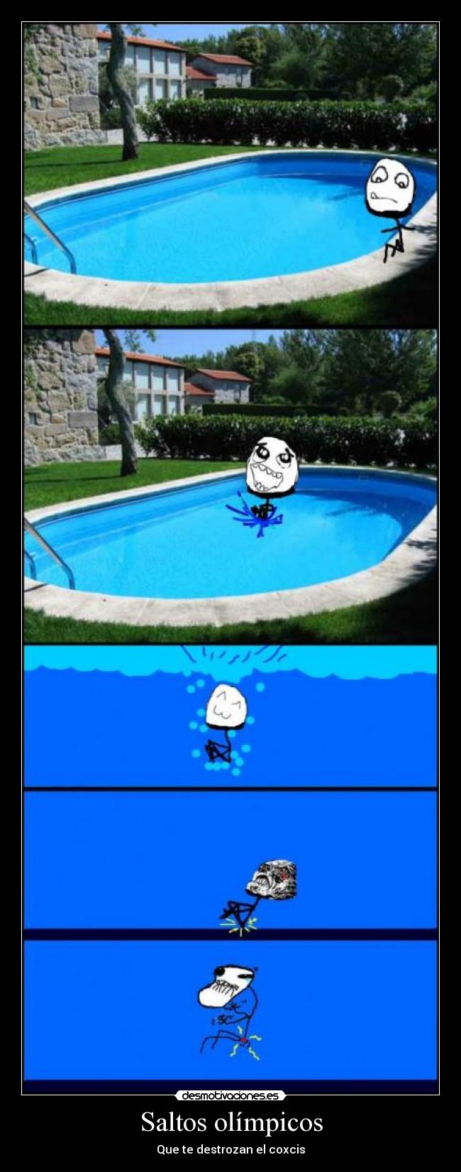 Saltos olímpicos - Que te destrozan el coxcis